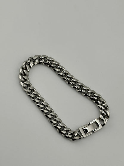 Cuban Link Silver 8mm Bracelet