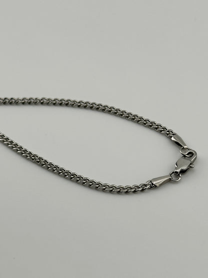 Cuban Link Silver 3mm Bracelet
