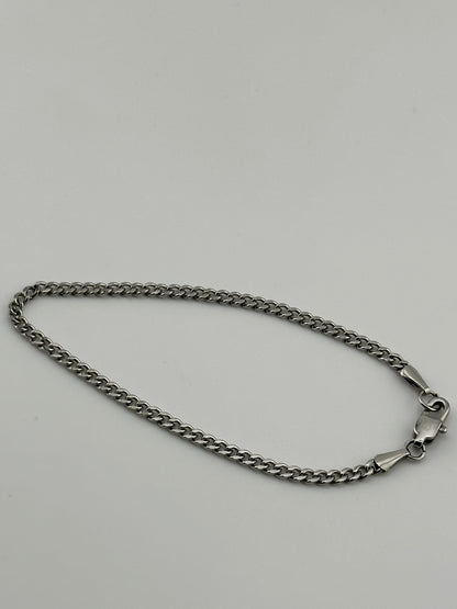 Cuban Link Silver 3mm Bracelet