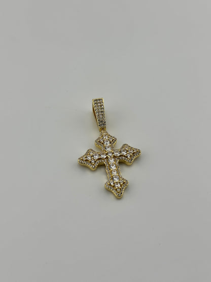 Iced Celtic Cross (Gold)