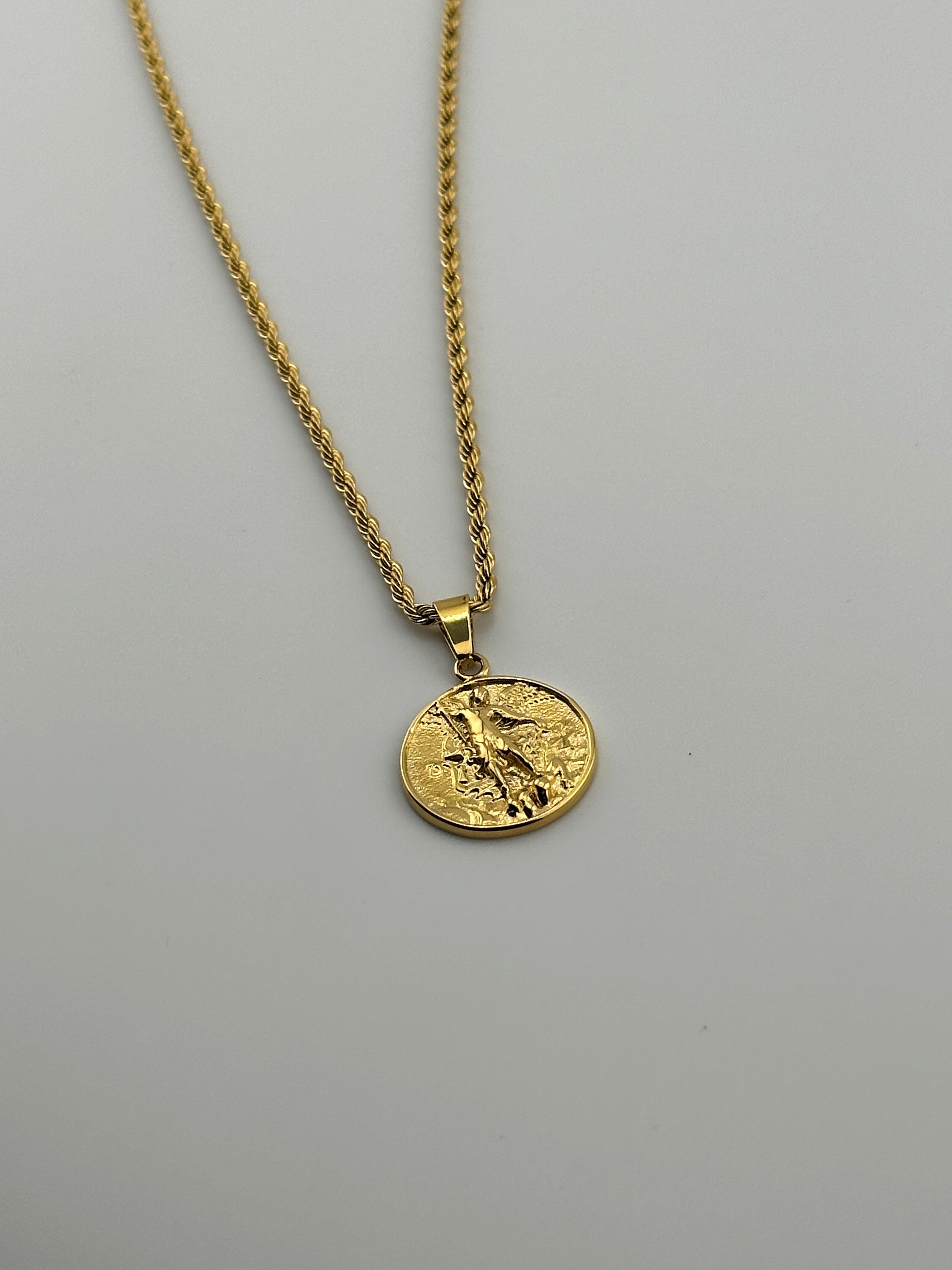 St. Michael Pendant (Gold)