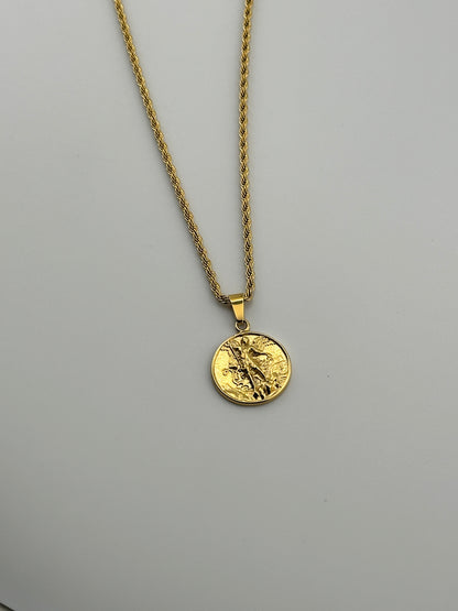 St. Michael Pendant (Gold)