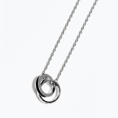 Interlocking Circles Pendant (Silver)