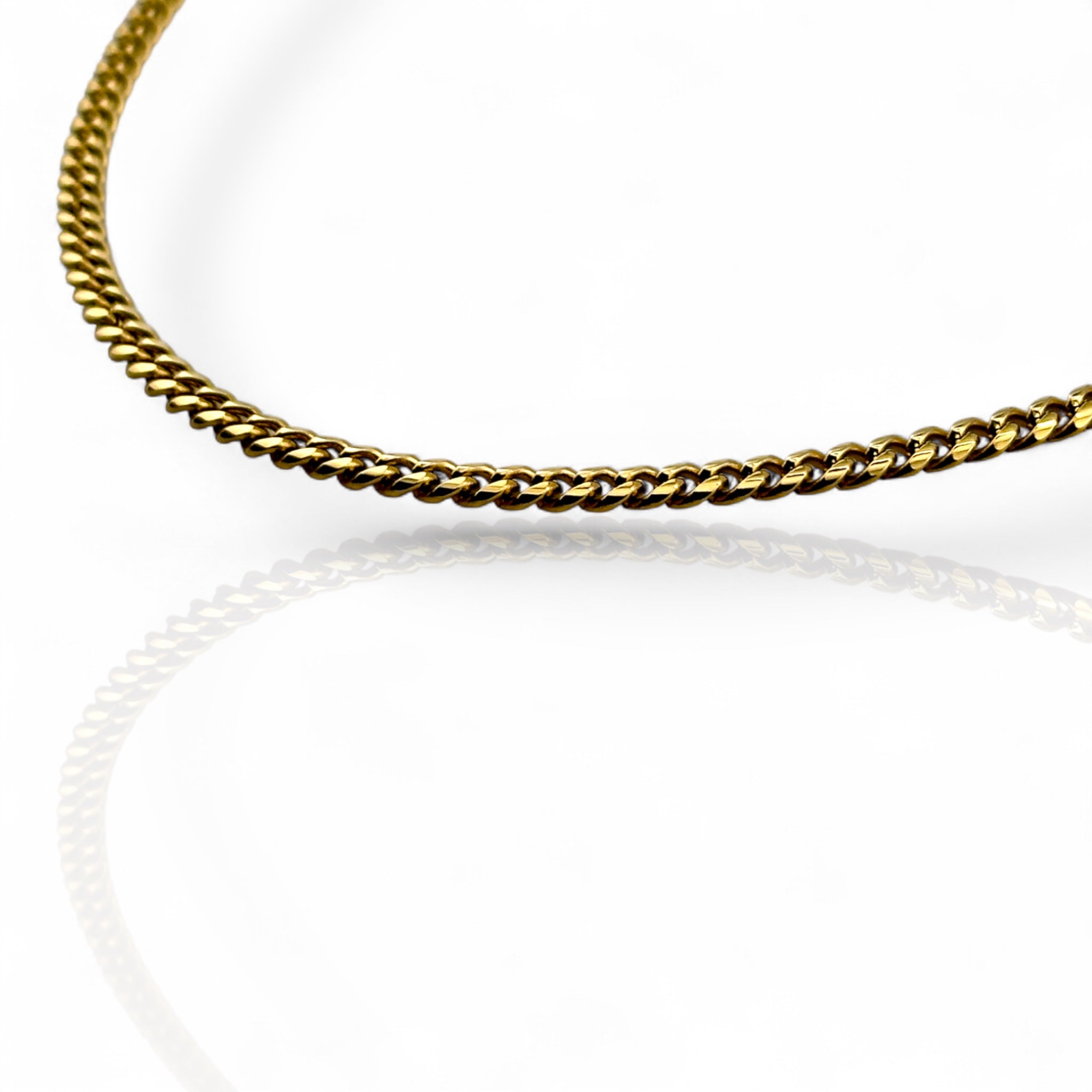 Cuban Link Gold 3mm Chain