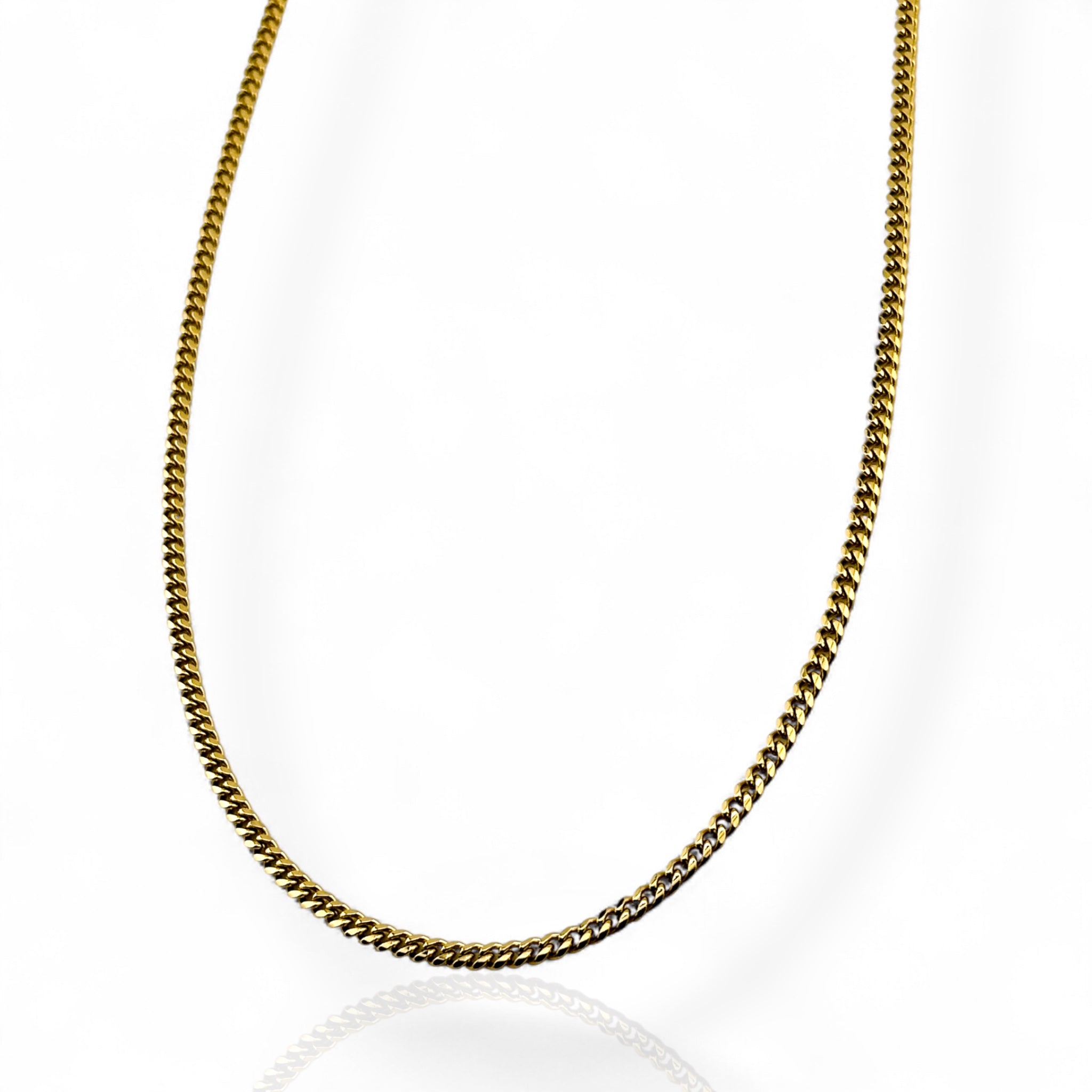 Cuban Link Gold 3mm Chain