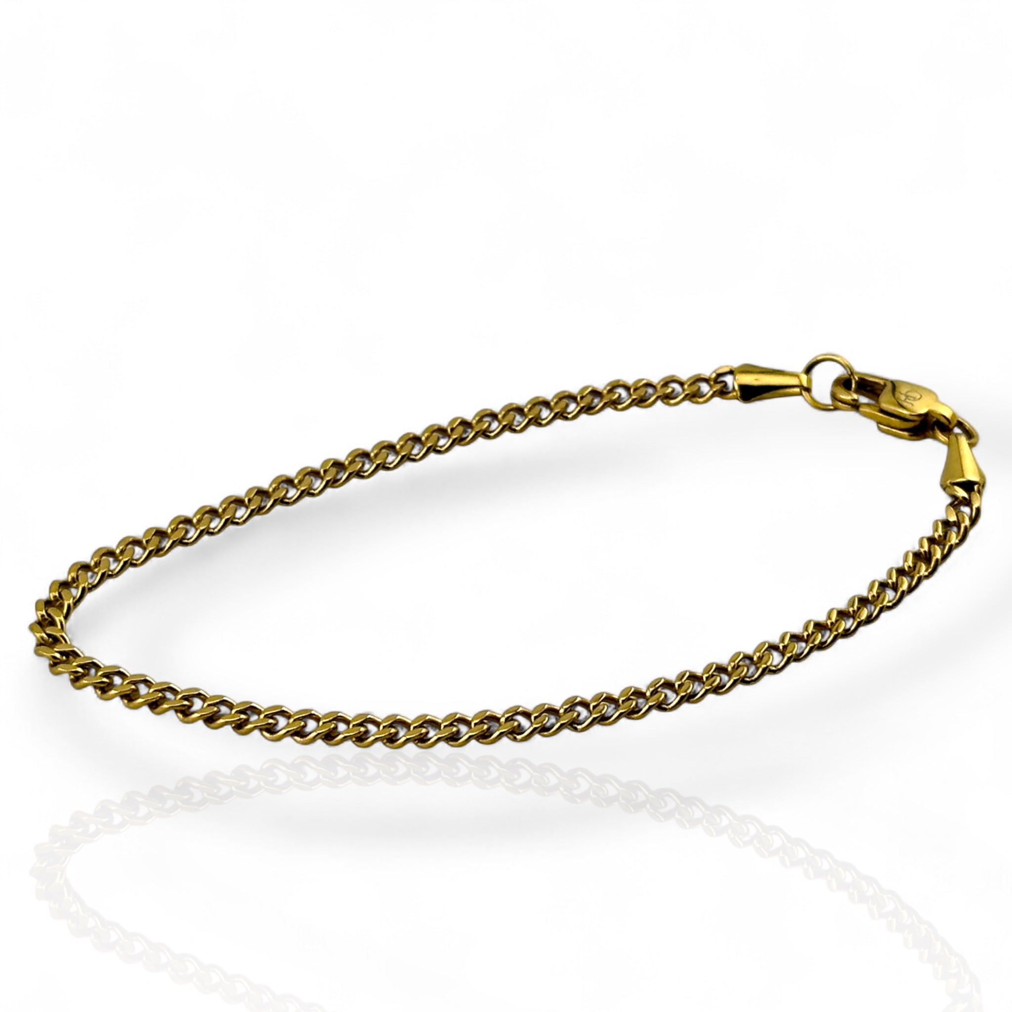 Cuban Link Gold 3mm Bracelet