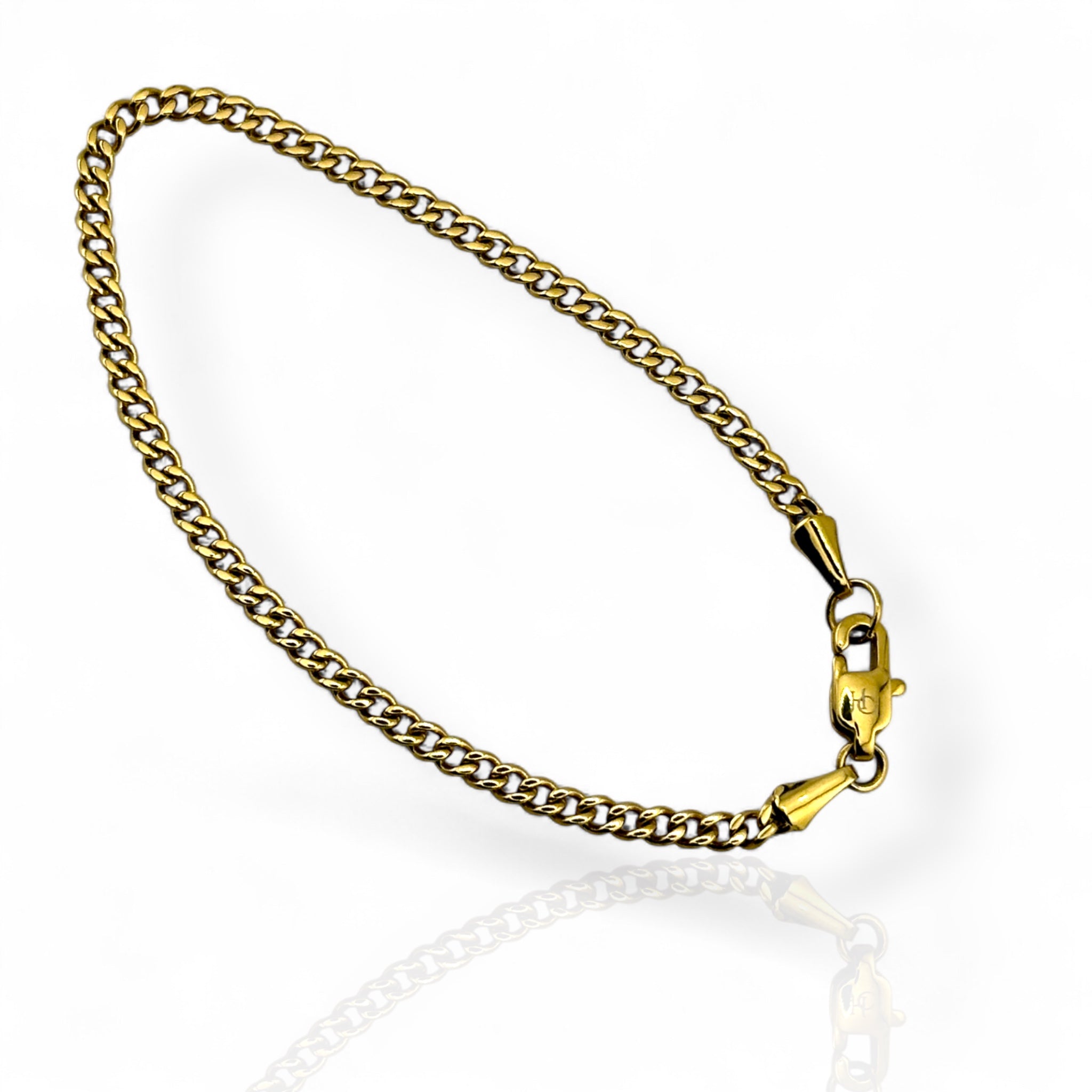Cuban Link Gold 3mm Bracelet