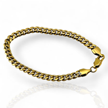 Cuban Link Gold 5mm Bracelet