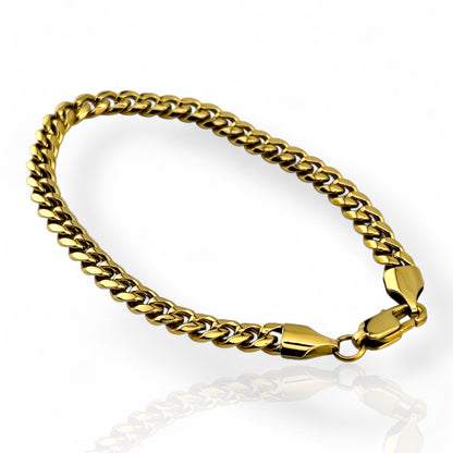 Cuban Link Gold 5mm Bracelet