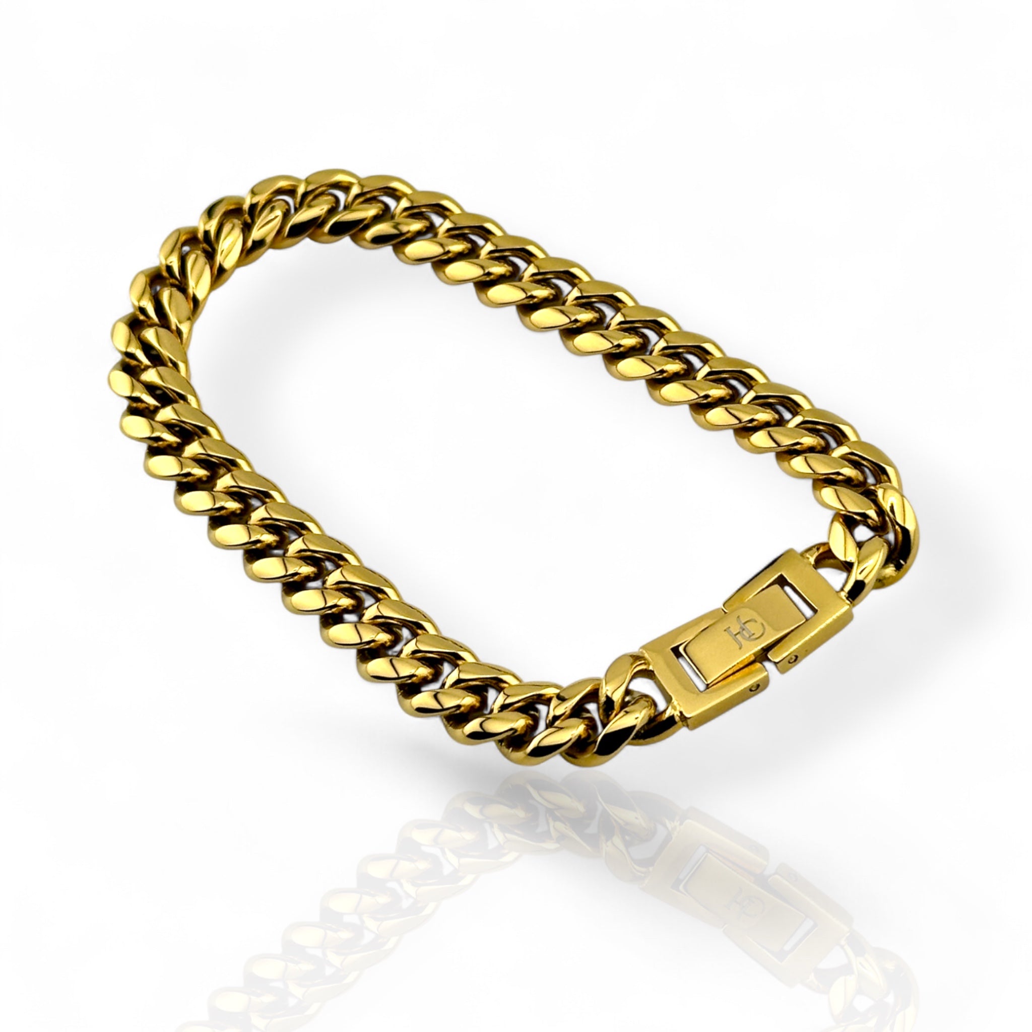 Cuban Link Gold 8mm Bracelet
