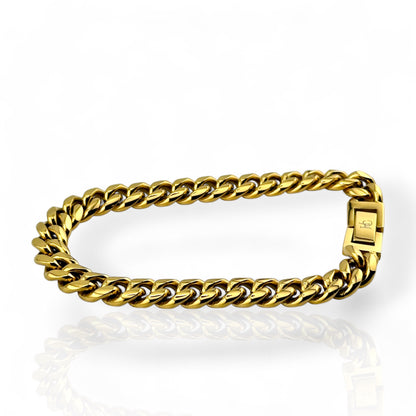 Cuban Link Gold 8mm Bracelet