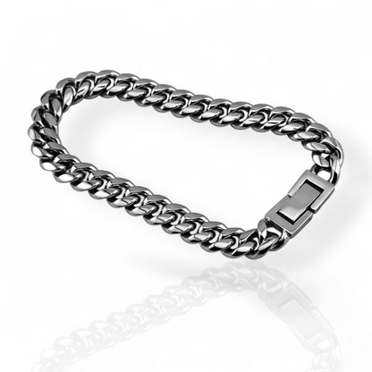 Cuban Link Silver 8mm Bracelet