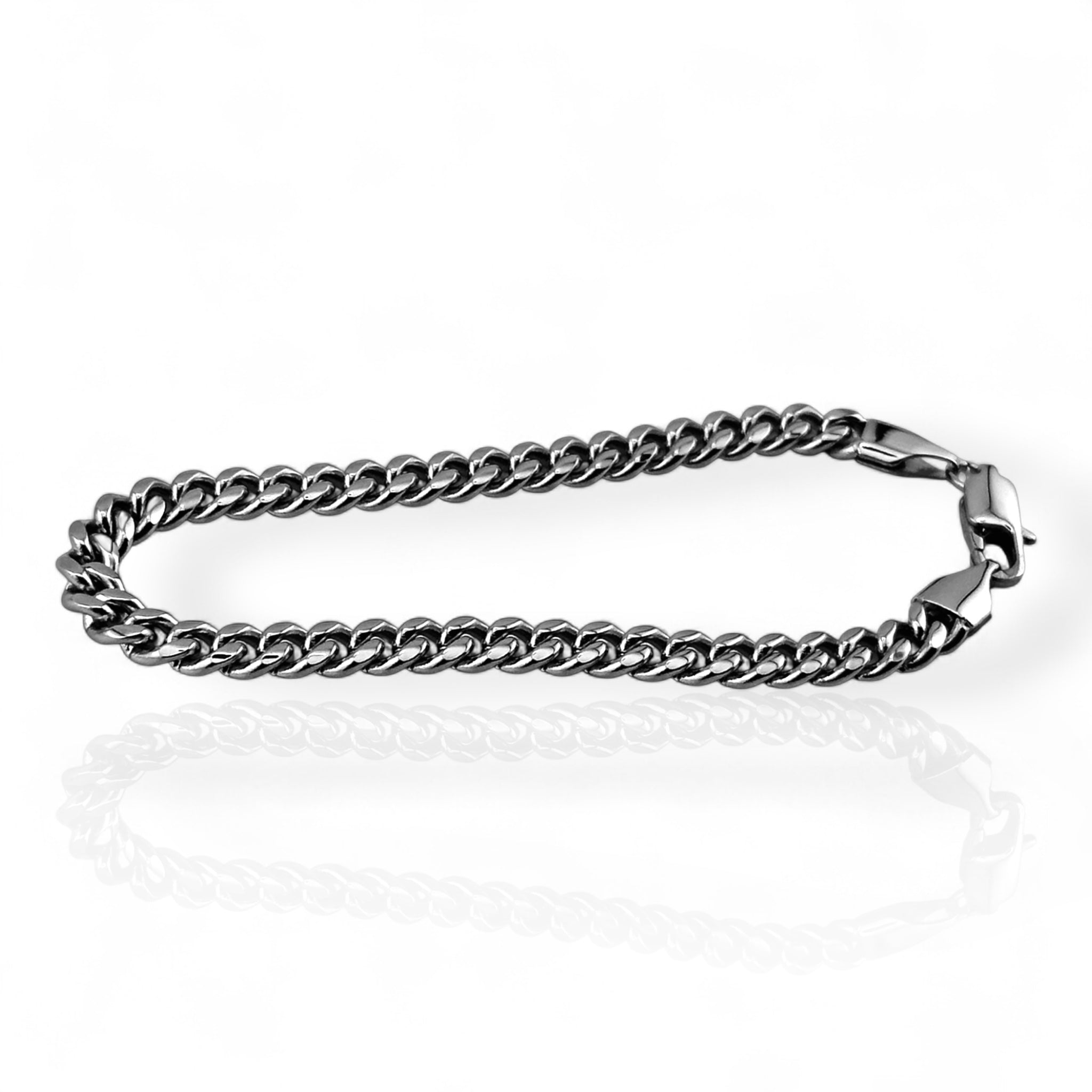 Cuban Link Silver 5mm Bracelet