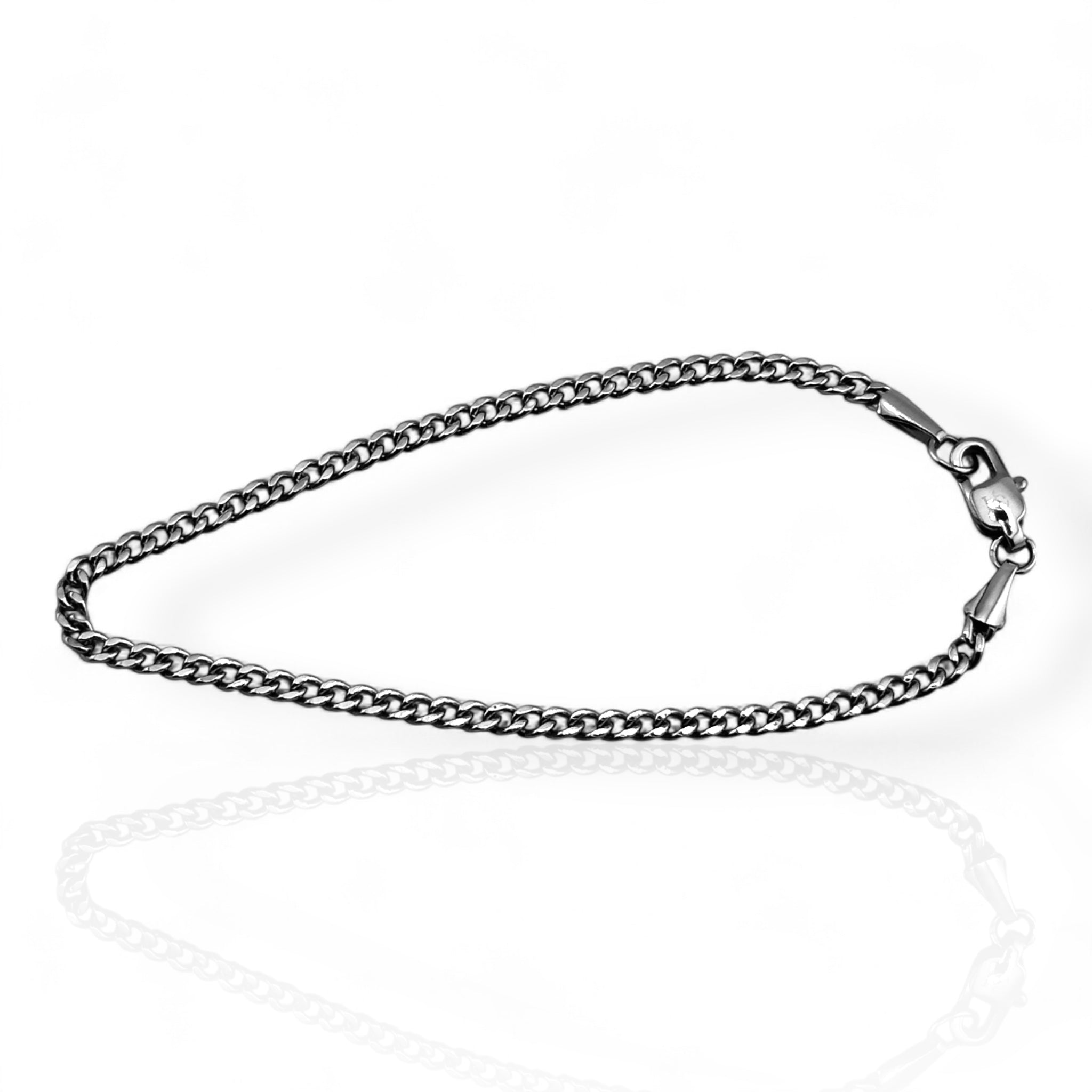 Cuban Link Silver 3mm Bracelet