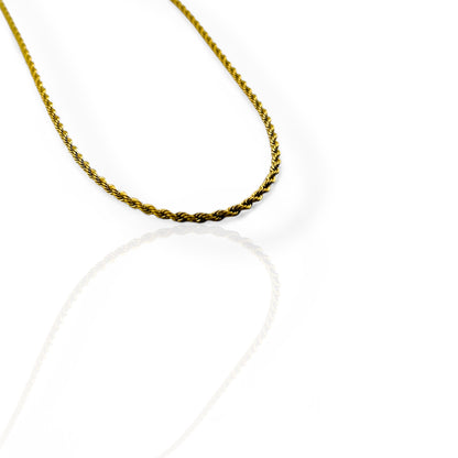 Rope Gold 2mm Chain
