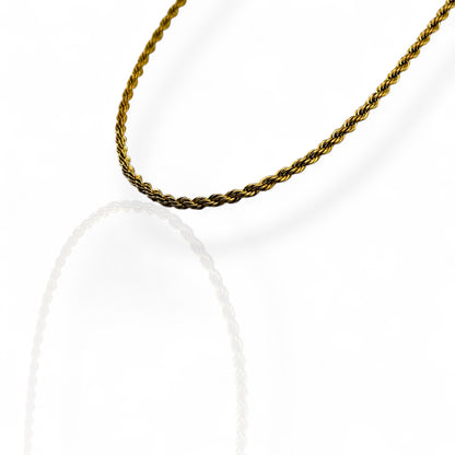 Rope Gold 3mm Chain