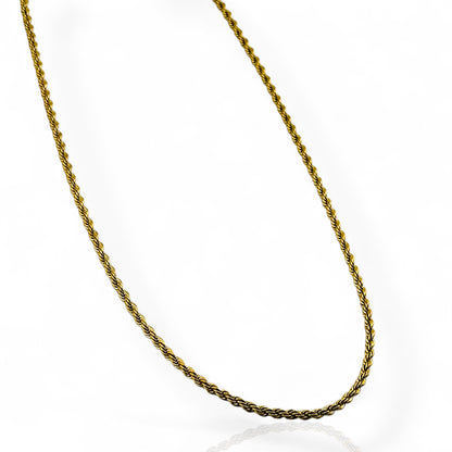 Rope Gold 3mm Chain