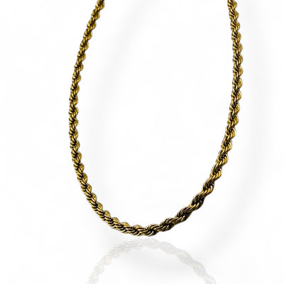 Rope Gold 4mm Chain