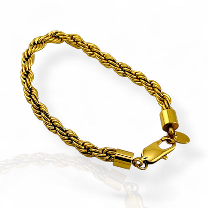 Rope Gold 6mm Bracelet