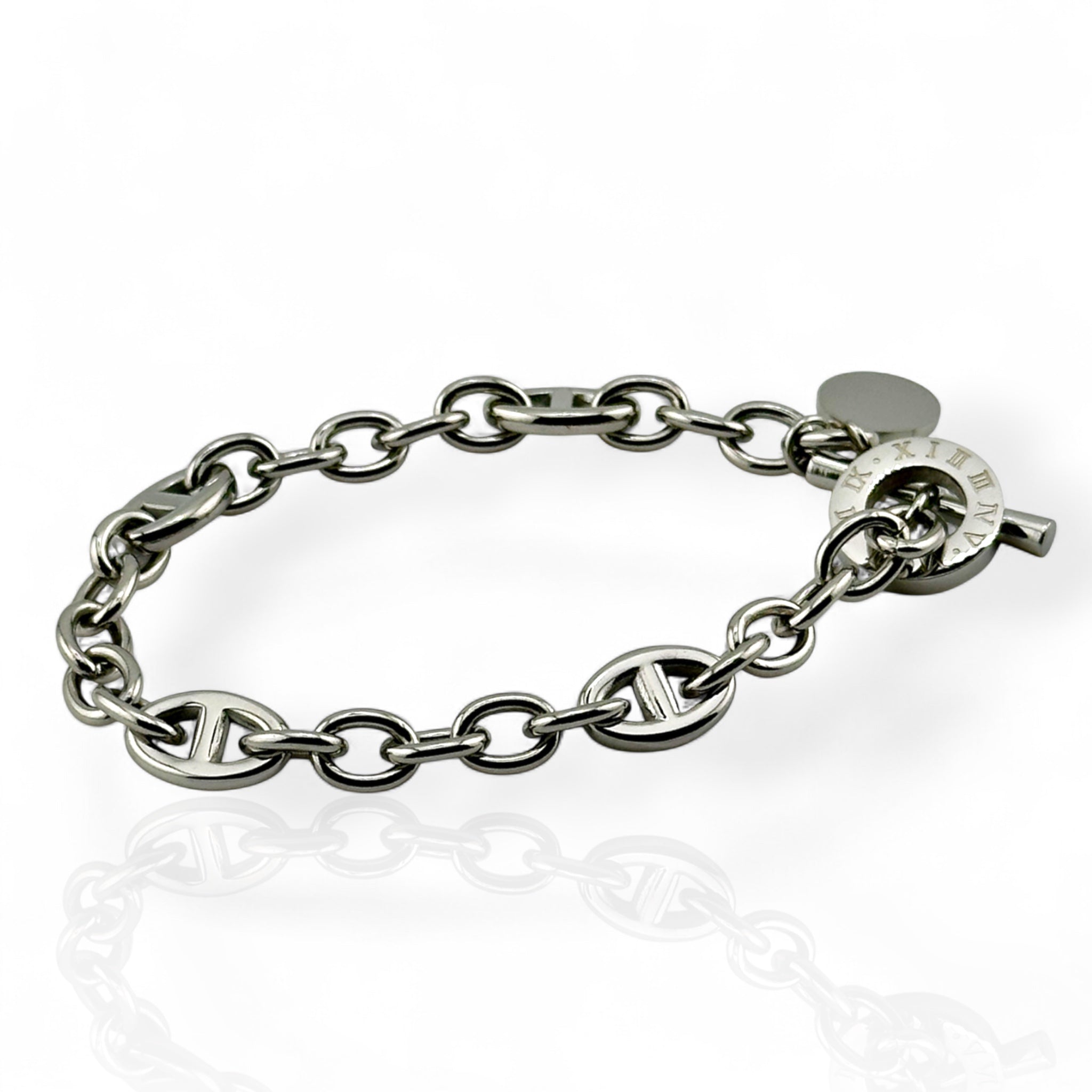 Cable & Marina Silver 8mm Bracelet