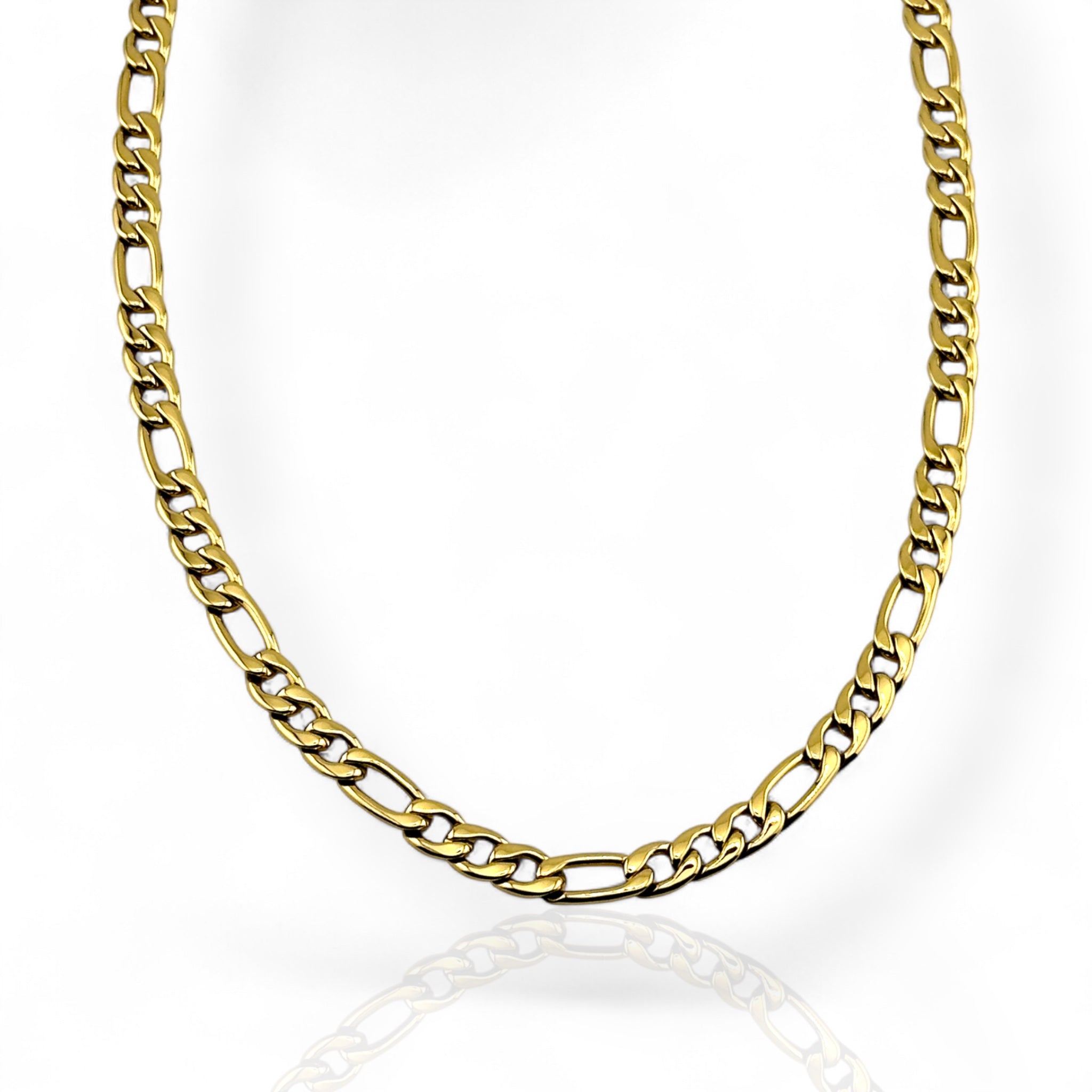 Figaro Gold 7mm Chain