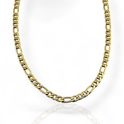 Figaro Gold 7mm Chain