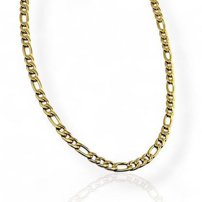 Figaro Gold 7mm Chain