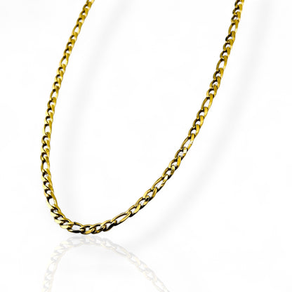 Figaro Gold 4mm Chain