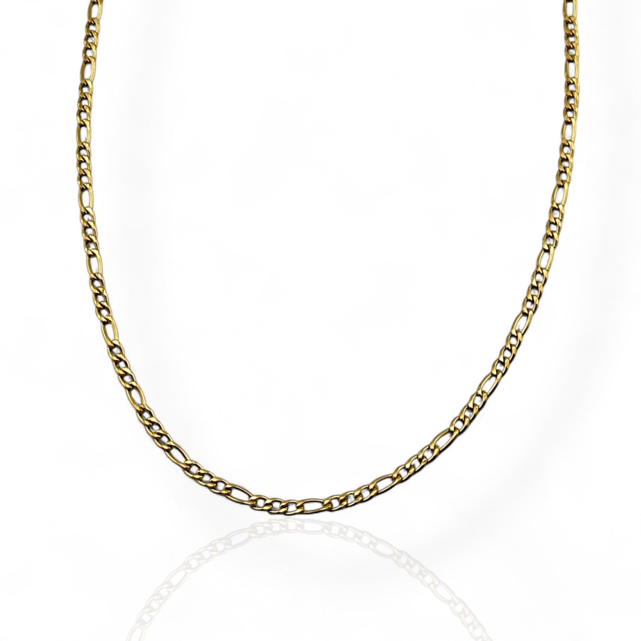 Figaro Gold 3mm Chain