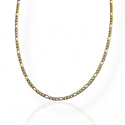 Figaro Gold 3mm Chain