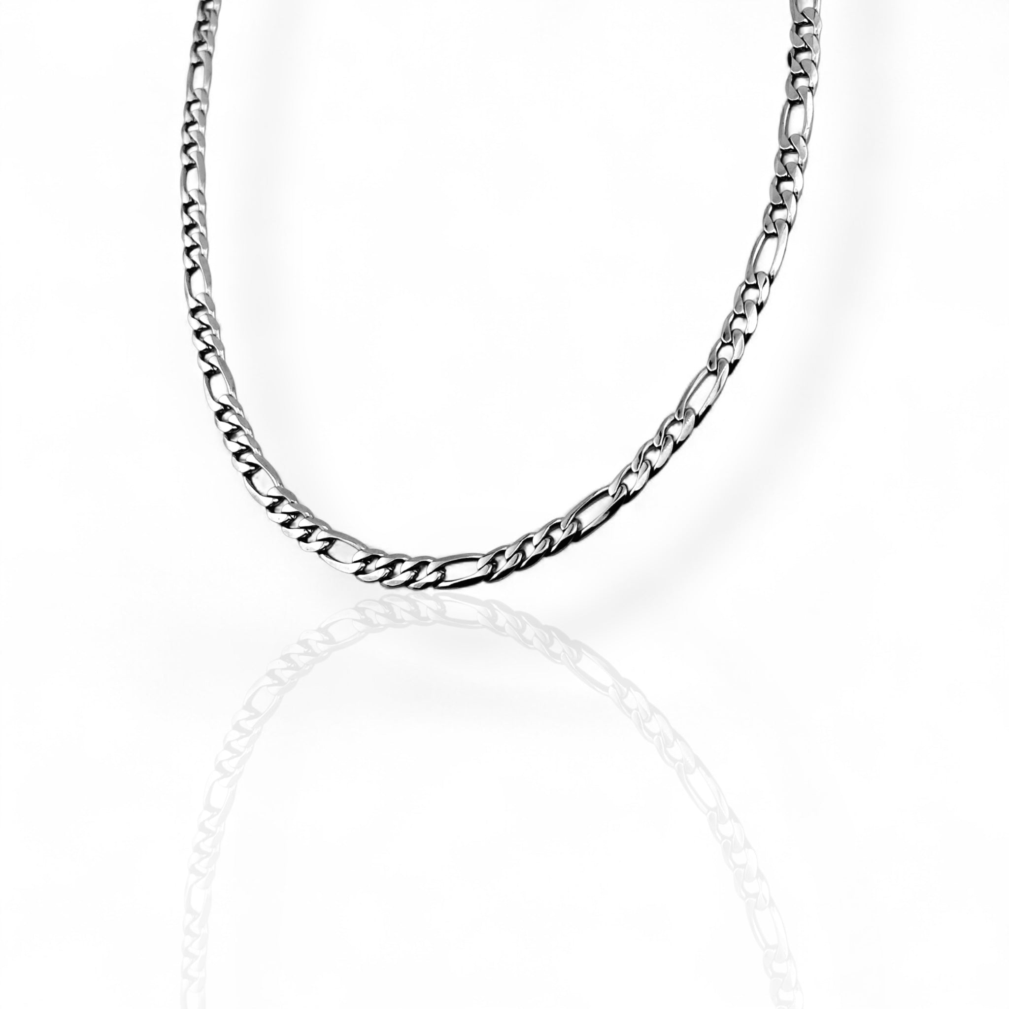 Figaro Silver 5mm Chain