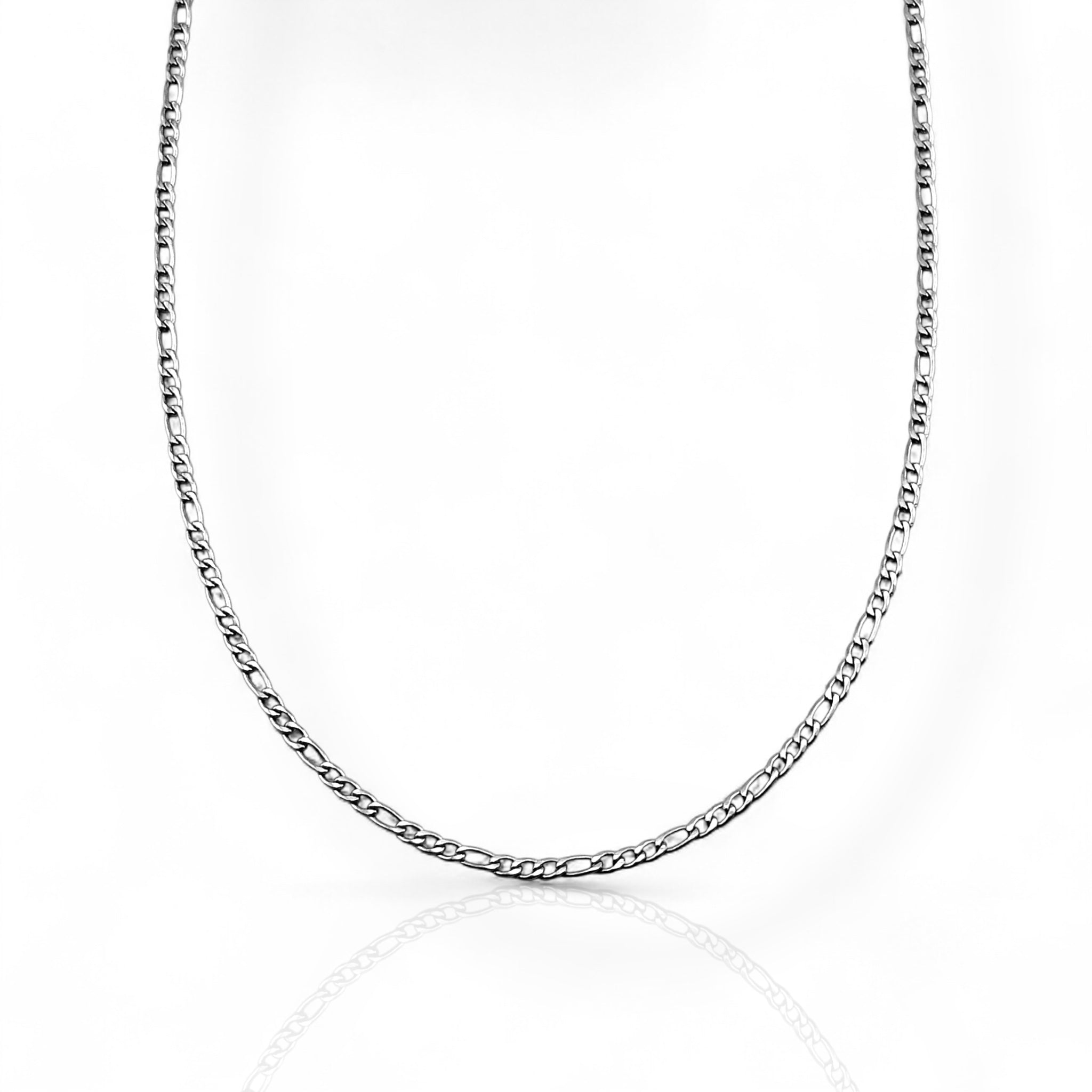 Figaro Silver 3mm Chain