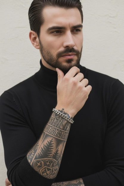 Cuban Link Silver 8mm Bracelet